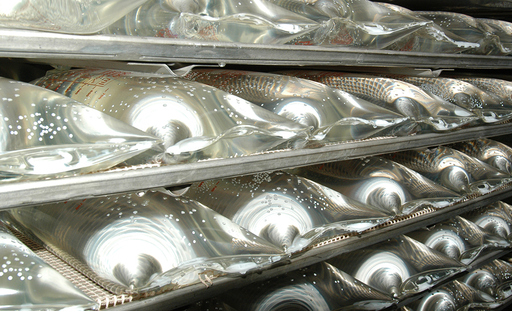 Terminal sterilization in PVC or PP bag